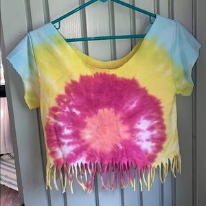 HANDMADE TIE DYE CROP TOP